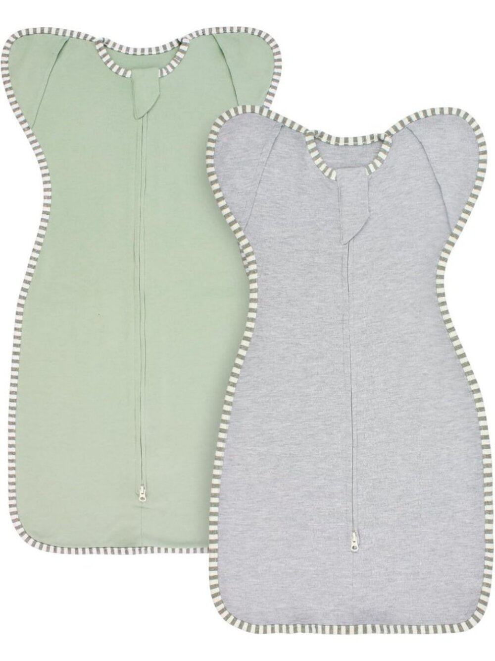 Cozy Newborn Swaddle Sleep Sack 0-3 Months, 2-Pack, 100% Cotton, 2-Way Zipper